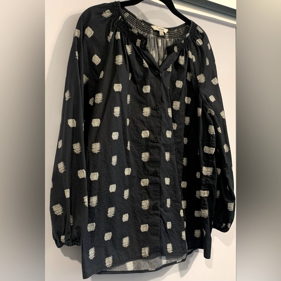 Excellent condition, preowned, Tucker NYC, 100% Cotton 3/4 Sleeve Blouse, Sz S - Picture 2 of 10